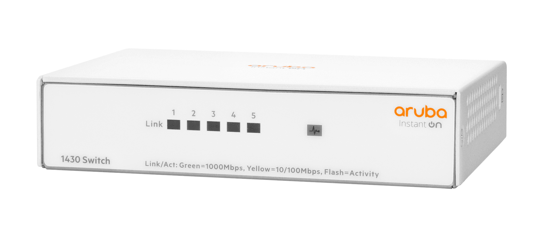 SWITCH HPE ARUBA R8R44A INSTANT ON 1430 CON 5 PUERTOS RJ45 10/100/1000 MBPS NO ADMINISTRABLE