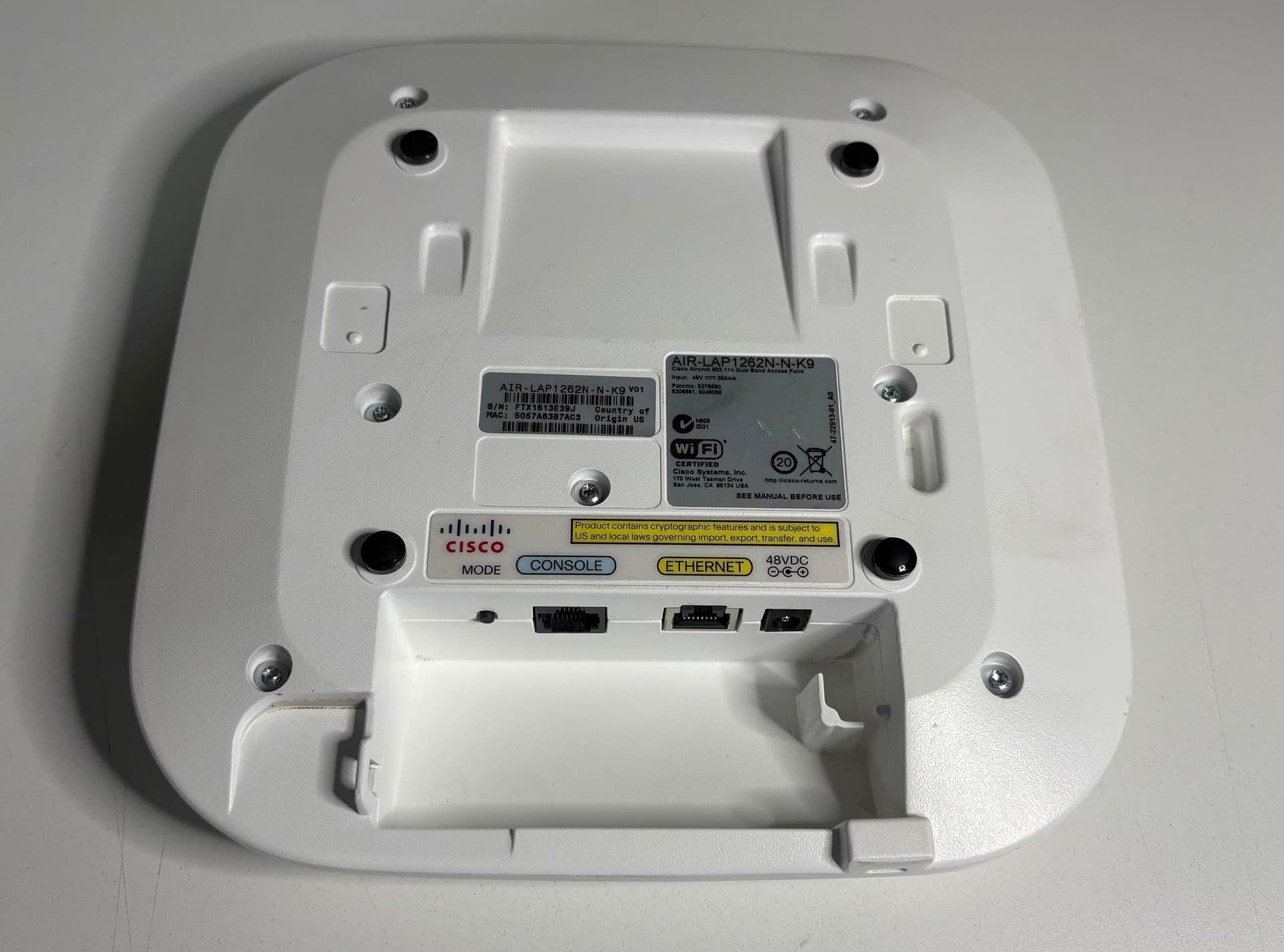 CISCO ACCES POINT AIR-LAP1262N-N-K9 SEMI NUEVO