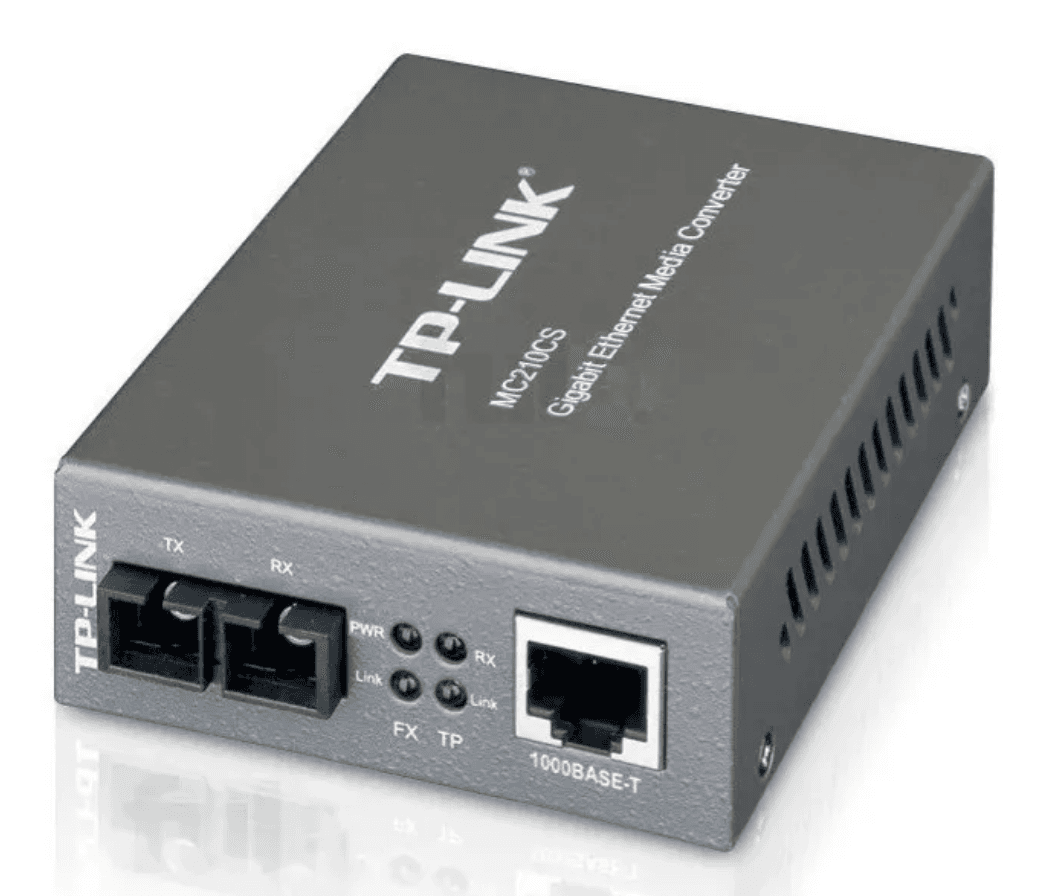 TP-LINK CONVERTIDOR DE MEDIOS GIGABIT MC210CS FIBRA MONO MODO 15KM SC
