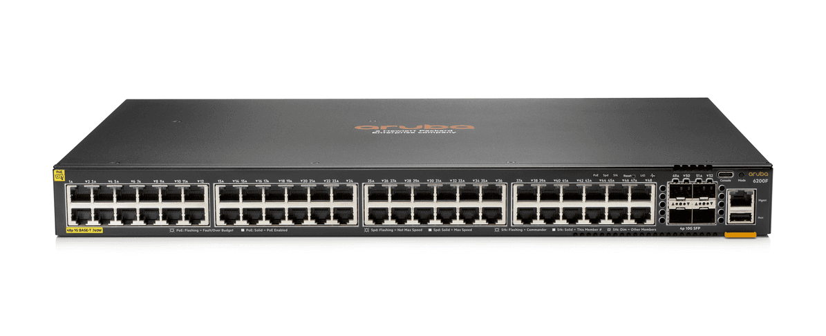 SWITCH HPE ARUBA JL728B ANW 6200F 48G CL4 4SFP+740W