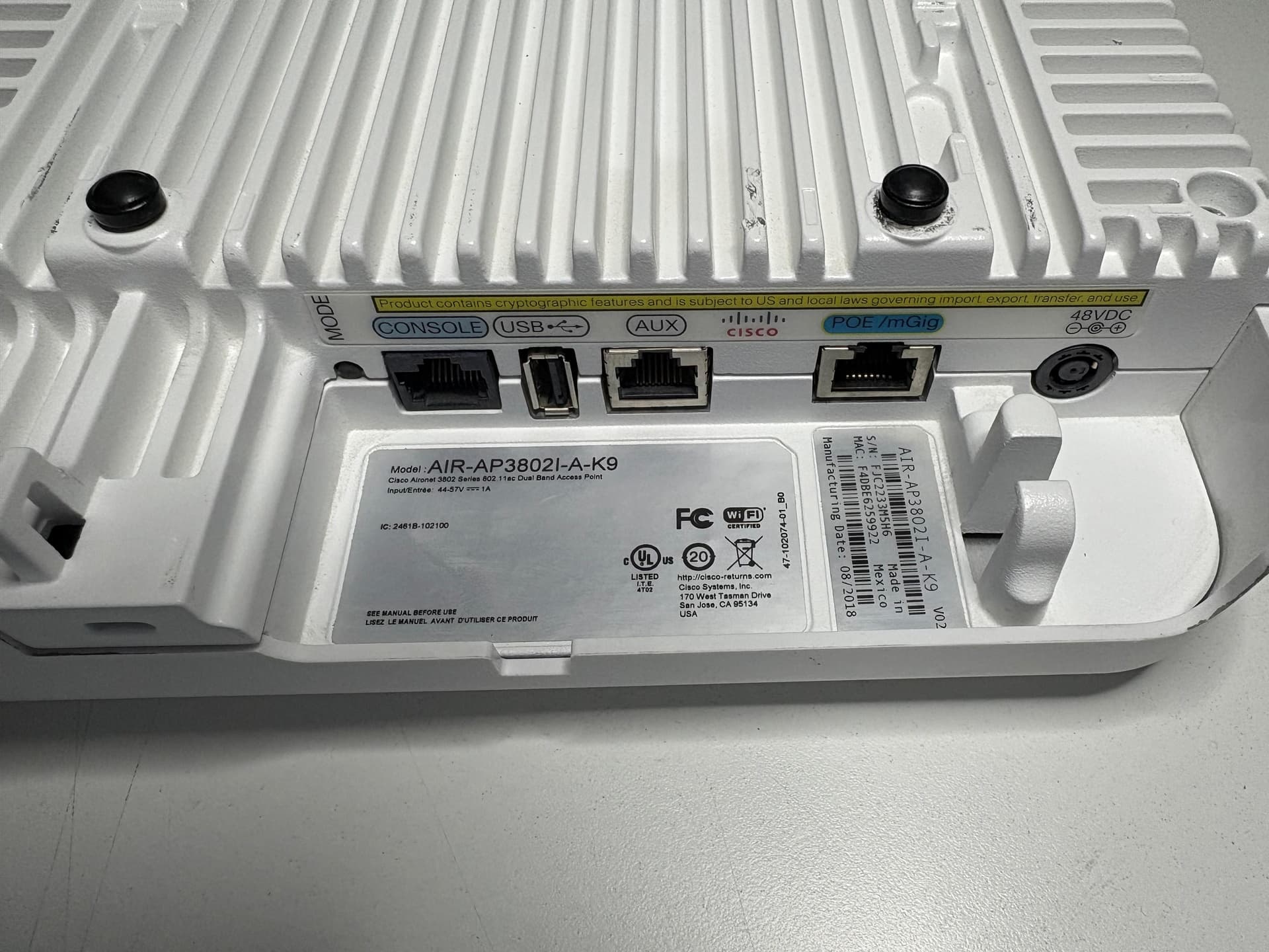 Cisco Access Point Air-ap3802i-a-k9 Seminuevo