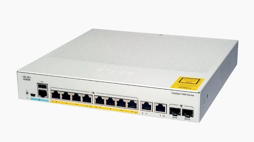 Cisco Catalyst C1000-8P-2G-L 8-Port PoE+ Compact Switch